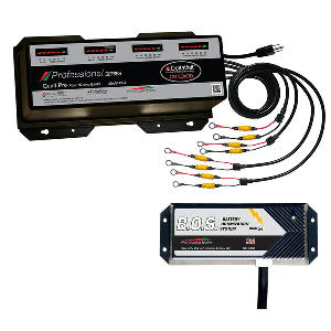 DUAL PRO PS4 4 BANK BATTERY CHARGER W/2 BANK B.O.S.