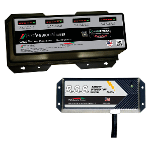 DUAL PRO PS4 AUTO 4 BANK BATTERY CHARGER W/3 BANK B.O.S.