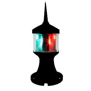 LUNASEA TRI-COLOR/ANCHOR ZERO EMISSION LIGHT FIXTURE, 12V, BLACK