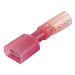 PACER 22-18 AWG FULLY-INSULATED MALE DISCONNECT TERMINAL, RED, 100 PACK