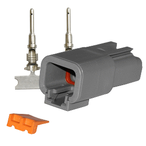 PACER DTP DEUTSCH RECEPTACLE REPAIR KIT, 14-12 AWG (2 POSITION)
