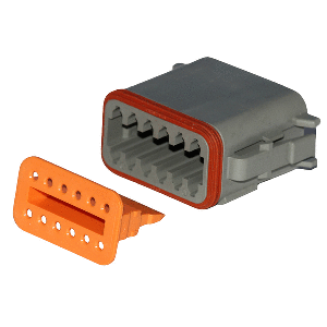 PACER DEUTSCH DT PLUG & WEDGE LOCK KIT, 12 POSITION, 5 PACK