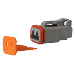 PACER DEUTSCH DT PLUG & WEDGE LOCK KIT, 2 POSITION, 10 PACK