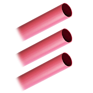PACER BATTERY CABLE HEAVY WALL HEAT SHRINK TUBING, 3/4" X 12", RED (3-PIECES)