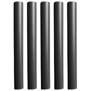 PACER BATTERY CABLE HEAT SHRINK TUBING, 1/2" X 12", BLACK (5-PIECES)