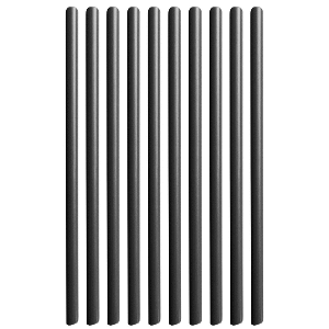 PACER BATTERY CABLE HEAT SHRINK TUBING, 1/8" X 12", BLACK (10-PIECES)