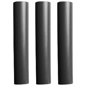 PACER BATTERY CABLE HEAT SHRINK TUBING, 1" X 12", BLACK (3-PIECES)