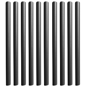 PACER BATTERY CABLE HEAT SHRINK TUBING, 3/16" X 12", BLACK (10-PIECES)