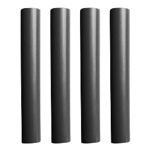 PACER BATTERY CABLE HEAT SHRINK TUBING, 3/4" X 12", BLACK (4-PIECES)