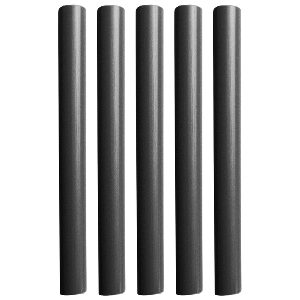 PACER BATTERY CABLE HEAT SHRINK TUBING, 3/8" X 12", BLACK (5-PIECES)