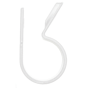PACER NYLON C-CLAMPS, 1/4", NATURAL COLOR, 100 PACK