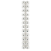 PACER 40A EURO STYLE TERMINAL BLOCK, 12 POSITIONS, 5 PACK
