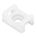 PACER SCREW DOWN CABLE TIE MOUNT, #10 SCREW MOUNT METHOD, NATURAL COLOR, 100 PACK
