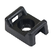 PACER SCREW DOWN CABLE TIE MOUNT, #10 SCREW MOUNT METHOD, BLACK, 100 PACK