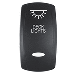 PACER ACTUATOR, 'DECK LIGHTS' F/V SERIES CONTURA SWITCHES, BLACK, LASER ETCHED (TOP/BOTTOM LIGHT)