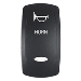 PACER ACTUATOR, 'HORN' F/V SERIES CONTURA SWITCHES, BLACK, LASER ETCHED (TOP/BOTTOM LIGHT)