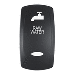 PACER ACTUATOR, 'RAW WATER' F/V SERIES CONTURA SWITCHES, BLACK, LASER ETCHED (TOP/BOTTOM LIGHT)
