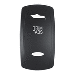 PACER ACTUATOR, 'TRIM TABS' F/V SERIES CONTURA SWITCHES, BLACK, LASER ETCHED (TOP/BOTTOM LIGHT)
