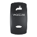 PACER ACTUATOR, 'WASHDOWN' F/V SERIES CONTURA SWITCHES, BLACK, LASER ETCHED (TOP/BOTTOM LIGHT)