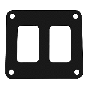 PACER SWITCH PANEL, 2 SWITCH & 1 ROW, 3" X 2.75", BLACK POWDER COATED ALUMINUM