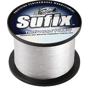 SUFIX TRITANUM PLUS, 80LB, CLEAR, 3655 YDS
