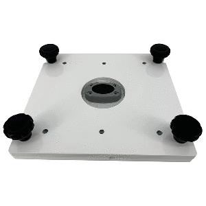 SEAVIEW REMOVABLE BASE F/PEDESTAL MOUNTS W/10X10 BASE PLATE, WHITE