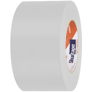 SHURTAPE UV-RESISTANT MARINE HEAT SHRINK TAPE, 72MM X 55M ROLL, SERRATED EDGE WHITE