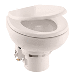 DOMETIC MASTERFLUSH MF 7120, BONE, ELECTRIC MACERATING TOILET W/ORBIT BASE & SLOW CLOSE SEAT, FRESHWATER, 12V