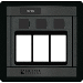 BLUE SEA 1520 REMOTE CONTROL SWITCH, 360 PANEL, 3 BLANK