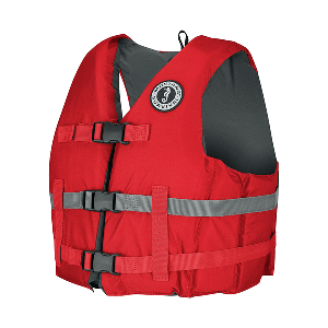 MUSTANG LIVERY FOAM VEST, XL/XXL, RED