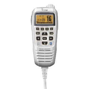 ICOM HM195 COMMANDMIC IV W/YELLOW BLACKLIT LCD, SUPER WHITE