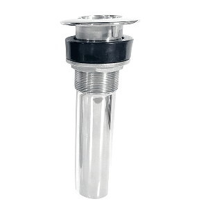 TIGRESS 9" 0-DEGREE ROD HOLDER, SCREWLESS, STAINLESS STEEL