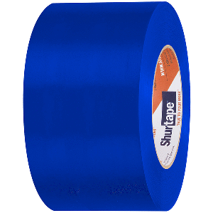 SHURTAPE UV-RESISTANT MARINE HEAT SHRINK TAPE, 72MM X 55M ROLL, STRAIGHT EDGE BLUE