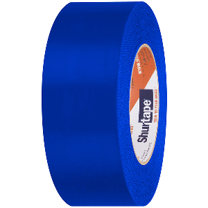 SHURTAPE UV-RESISTANT MARINE HEAT SHRINK TAPE, 48MM X 55M ROLL, SERRATED EDGE BLUE
