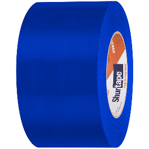 SHURTAPE UV-RESISTANT MARINE HEAT SHRINK TAPE, 72MM X 55M ROLL, SERRATED EDGE BLUE