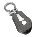 BARTON MARINE SIZE 0 20MM PLAIN BEARING PULLEY BLOCK SINGLE SWIVEL