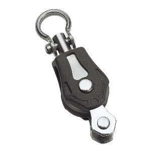 BARTON MARINE SIZE 0 20MM PLAIN BEARING PULLEY BLOCK SINGLE SWIVEL & BECKET