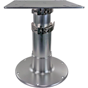 SPRINGFIELD PEDESTAL, 3-STAGE TABLE, 16"-30", BRITE DIP