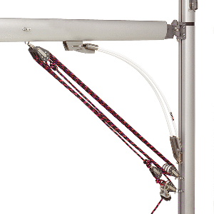 BARTON MARINE BOOMSTRUT, SILVER/WHITE F/BOATS UP TO 20'