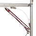 BARTON MARINE BOOMSTRUT, SILVER/WHITE F/BOATS UP TO 20'