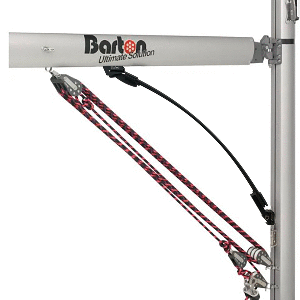 BARTON BOOMSTRUT, BLACK F/BOATS UP TO 20'