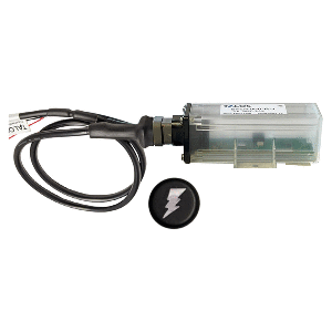 TALOS REMOTE HOUSING LIGHTNING DETECTION SYSTEM W/20' CABLE, BLACK ROUND INDICATOR W/TRANSLUCENT HOUSING