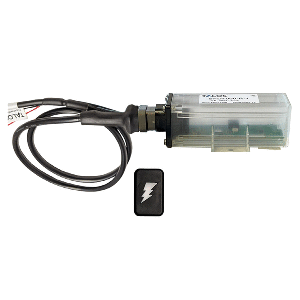TALOS REMOTE HOUSING LIGHTNING DETECTION SYSTEM W/3' CABLE, BLACK RECTANGULAR INDICATOR W/TRANSLUCENT HOUSING