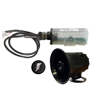 TALOS REMOTE HOUSING LIGHTNING DETECTION SYSTEM W/20' CABLE & EXTERNAL HORN, BLACK ROUND INDICATOR & 45' HORN CABLE