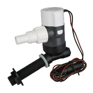 COMMODORE 1100 GPH ANGLED LIVEWELL PUMP, 12V