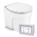 COMMODORE DELUXE FLUSH ELECTRIC TOILET, RAW WATER PUMP