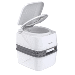COMMODORE PREMIUM PORTABLE TRAVEL TOILET, INJECTION MOLDED, 18L/4.75 GALLON