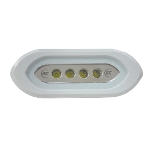SHADOW-CASTER FLUSH MOUNT SPREADER LIGHT, WHITE HOUSING, WHITE