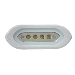 SHADOW-CASTER FLUSH MOUNT SPREADER LIGHT, WHITE HOUSING, WHITE