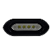 SHADOW-CASTER FLUSH MOUNT SPREADER LIGHT, BLACK HOUSING, WHITE